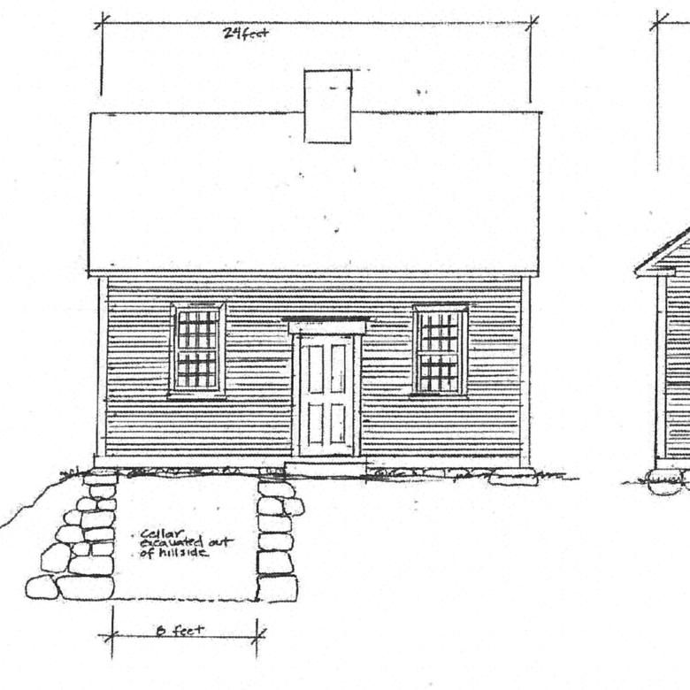 Joseph Smith Birthplace, Elevations Drawing